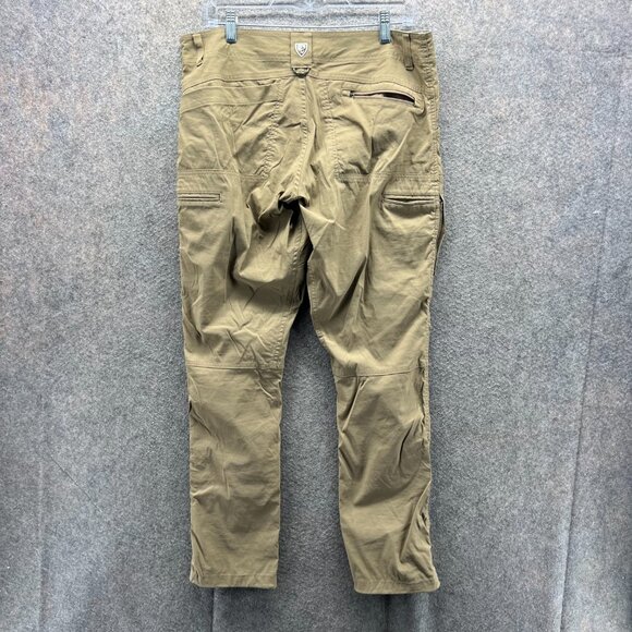 Kuhl Konfidant Air Pants Mens 34x30 Khaki Chino Flat Front Performane Stretch - Picture 4 of 11